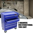 thumbnail image 7 of Tool Chest with 5 Lockable Drawer Tool Box Organizers and Storage Multifunctional Tool Cart with Wheels Tool Storage Organizer Cabinet for Garage, Warehouse, Repair Shop, 7 of 7