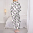 thumbnail image 6 of Goofa Tulips Flowers Printed Women’s 2 Piece Pajama Set Super,Pajamas Women's Long Sleeve Sleepwear Soft Button Down Loungewear Pjs Lounge Set Nightwear-XX-Large, 6 of 9