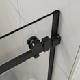 thumbnail image 4 of Frameless Shower Door Goodyo 60" W x 72" H Sliding Shower Door, Frameless Sleek Glass Shower Door, 1/4" (6mm) Thick Tempered Clear Glass with Easy-clean Coating, Stainless Steel Hardware, Matte Black, 4 of 12