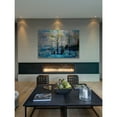 thumbnail image 4 of "Fir Trees Blue" Painting Print on Brushed Aluminum, 4 of 4