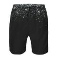 thumbnail image 4 of Kdxio Silver Glitter1 Pattern Mens Casual Shorts - Drawstring Summer Beach Sports Shorts for Men, 4 of 9