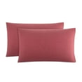 Mainstays Extra Soft Jersey Pillowcase Set, Standard/Queen, Red Sedona