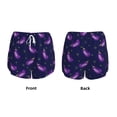 thumbnail image 6 of Uemuo Eggplant Pattern Women's Athletic Shorts High Waisted Running Shorts with Liner Pockets Gym Elastic Workout Shorts-Medium, 6 of 9