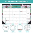 thumbnail image 6 of OMEYA 2027 Desk Calendar, Large 18 Months Calendar 17" x 12" from Jan.2027 to Jun.2028 with Clear Plastic Cover, Deskpad Calendar with To-do List & Notes for Home, Office & School Planning, 6 of 11