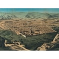 thumbnail image 2 of Vintage Maps 18x14 Black Modern Framed Museum Art Print Titled - Antique Map of Jerusalem, 2 of 4