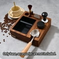 thumbnail image 4 of Tamping Station,Box And Stand Wooden Station Bar Knock Box With Coffee And Station 1 Espresso Countertop In 1 Coffee Station Wooden Coffee 3 Station Espresso Coffee -pressure Pad Stand Tool, 4 of 7