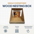thumbnail image 3 of Farm Innovators Single Nesting Box for Chickens, Ducks and Birds, 3 Pack, Brown, 3 of 12