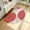 Red, variant on Half Circle Kitchen Mats for Floor Cushioned Anti Fatigue,Semi Round Floral Boho Kitchen Rug Non Slip,Waterproof Padded Kitchen Floor Mat Carpet Decor for Sink Laundry Bathroom,Red