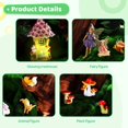 thumbnail image 3 of 50 piezas de accesorios de jardín para casa solar de hadas, miniaturas iluminadas, figuras de casa, kit de jardín, animales, decoración de casa de muñecas, adornos de micro paisaje al aire libre, 3 of 5