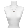 thumbnail image 3 of Delight Jewelry Silvertone Chinese Pattern on Black Spinners Red Lucky Ladybug Necklace and Dangle Earrings Set, 3 of 6