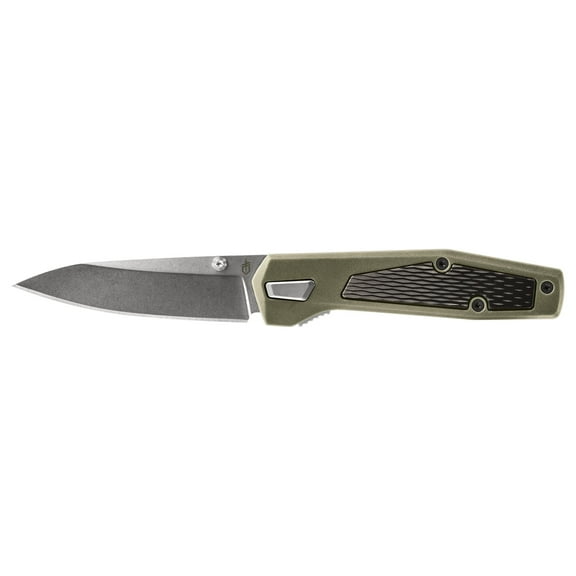 Gerber Fuse Folding Knife, Plain Edge, Flat Sage Green