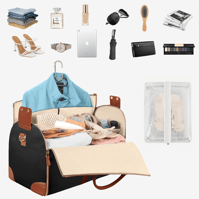 Convertible Design Bag with Pouch Amazon.com | 4 in 1 Foldable Garment Bag for Travel, Large  main image 3