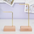 thumbnail image 2 of 2xJewelry Display Stand Metal Rack Holder Pendientes Mujer Small Decor Shelf S Sunnimix Soporte de almacenamiento de pendientes para pendientes, 2 of 7