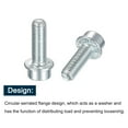 thumbnail image 4 of M8x25mm Flanged Socket Head Screws, 10 Pack 8.8 Grade Carbon Steel Flange Bolts, 4 of 5