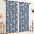 thumbnail image 2 of Tchckioa Boho Blue Blackout Curtains for Bedroom,42x96 Inch Privacy Protection Grommet Window Drapes,2 Panels, 2 of 9