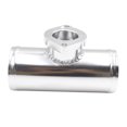 thumbnail image 1 of Adaptador entrada Tubo brida turbo Válvula soplado 63 mm BOV 2 5 pulgadas Aleación aluminio Plata Kuymtek, 1 of 9