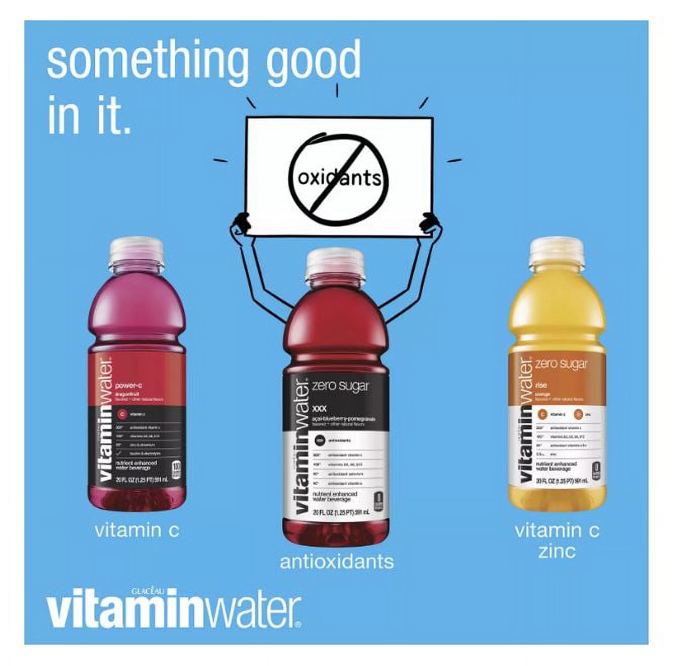 Glaceau Vitaminwater Zero Variety Pack Nutrient Enhanced Water (20 fl. oz., 20 pk.)