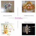 thumbnail image 2 of 100 Piez Filigrana , Colgante de Rebanada, Hallazgos de Joyería, Accesorios para , Oro, 3.3cm BLESIY Dije Rebanada Flores Filigrana, 2 of 8