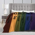 thumbnail image 4 of Pride Blanket Rainbow Progress Throw Blanket 50x40 Inches Lesbian Flag Throw for Couch Sofa Bed Travel, 4 of 5