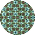 thumbnail image 1 of Ahgly Company Indoor Round Patterned Algae Green Area Rugs, 7' Round, 1 of 6