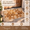 thumbnail image 7 of Christmas Welcome Doormat for Front Door, Winter Snowflake Door Rug, Farmhouse Non-Slip Mat for Indoor Outdoor Porch, Balcony & Home Decor, 15.7x23.6 Inches, 7 of 7