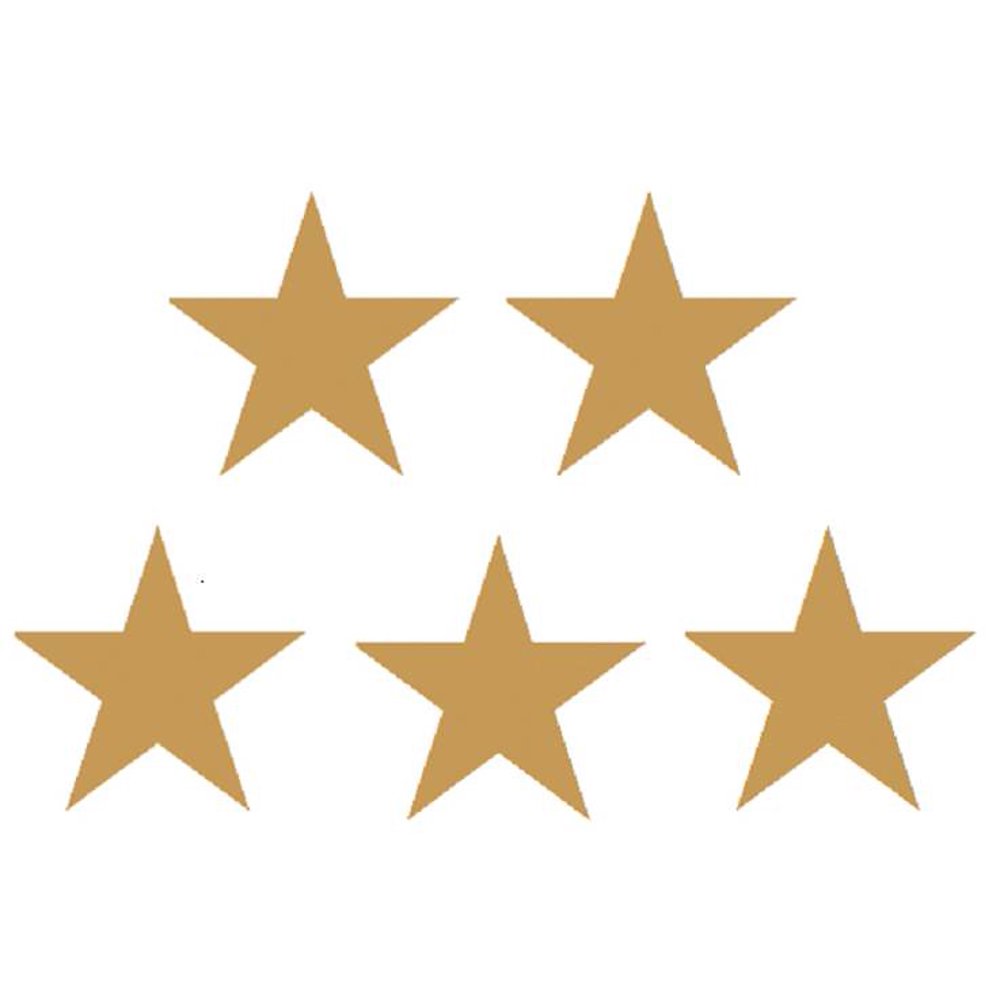Gold Stars Foil Stickers