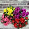 thumbnail image 1 of Becaristey 2pcs/set Artificial Flower Faux Flowers And Plants Wide Application Realistic pink 1Set, 1 of 6