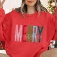 thumbnail image 4 of Craaazy Women's Christmas Shirt Long Sleeve Merry Christmas Sweatshirts Casual Pullover Tops Gifts, 4 of 9