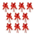 thumbnail image 1 of kurtrusly 10 Pieces Bow Pull Decor Multi-colors Exquisite Festive Packing Hand-Pulled Flower Wedding Event Birthday Anniversary Heart/Red 1Set, 1 of 6