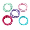 Hair Elastics Hair Ties, Professional Grade Ponytail Holders Metallic Gold 20 Pack
