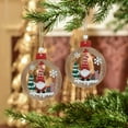 thumbnail image 7 of Feltree Wooden Hollow-Out Christmas Ornaments with Cute Gnome Designs for Tree, Wall, and Shelf Decorations, 7 of 7