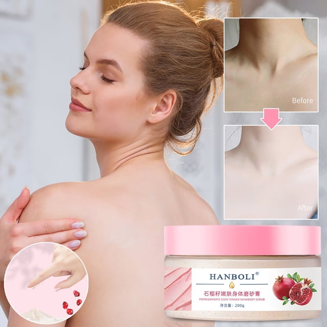Fiudx Exfoliate Granada, Fórmula Suave para Suavizar La Piel, Exfoliant Corporal Nutrición Profunda, Iluminador y Equilibrador de Queratina, Exfoliant de Masaje Limpiador, Uso Diario/Semanal, Apto pa