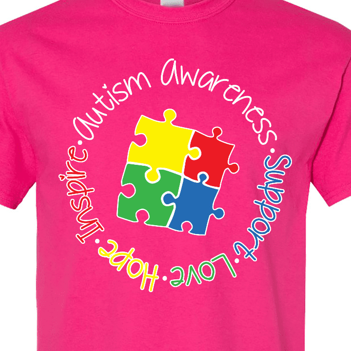 Inktastic Autism Awareness Circle T-Shirt