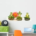 thumbnail image 1 of Artificial Frogs Yoga Wall Mural by Wallmonkeys Peel and Stick Graphic (36 in W x 16 in H) WM173066, 1 of 4