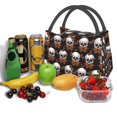 thumbnail image 3 of Disketp Butterfly Skull Bolsa Térmica Estampada, Bolsa Térmica Aislante para Almuerzo, Playa y Campamento, 3 of 6