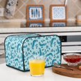thumbnail image 6 of Gaeub Winter Warmth Blue Knitted Print 4 Slice Toaster Cover,Bread Machine Cover,Dustproof Fingerprint Protectors and Greasy Protection Anti-sputtering, 6 of 7