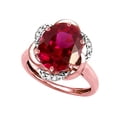 thumbnail image 3 of Star K � Large Oval 12x10mm Created Ruby Knot Big Stone Ring, 3 of 9