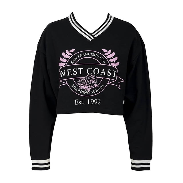 Sudadera George Talla CH Estampado West Coast Negro