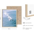 thumbnail image 3 of HAUS AND HUES Surfing Poster Beach Room Decor - Surfer Poster Beach Art Prints, Surfer Wall Art Beach Wall Decor, Vintage Beach Posters Surfer Print (Framed Beige16x20), 3 of 7