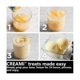 thumbnail image 2 of El vaso para pintas de helado se puede usar para almacenar varios tipos de postres como helado, sorbete, helado y más. 2., 2 of 5