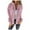 Pink, variant on Lixiuxyad Women's Oversized Jacket Womens Hooded Zipper Corduroy Jacket Lightweight Winter Outerwear Blue