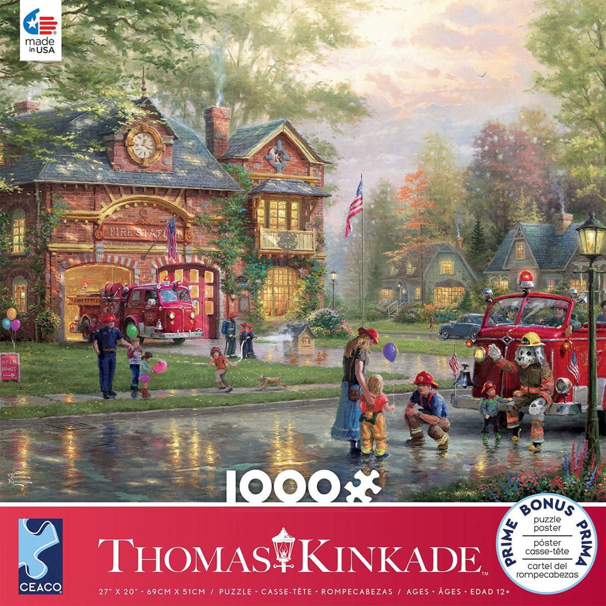 Thomas Kinkade -Hometown Firehouse - 1000 Piece Puzzle