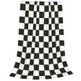 thumbnail image 2 of Vsdgher Black and White Checkerboard Ultra-Soft Micro flannel Blanket Throw Blankets for Couch Sofa, Bed (4 sizes)-40"x30", 2 of 7