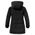 thumbnail image 4 of ZSHOW Girl's Jacket Padded Winter Coat Waterproof Winter Jacket with Hood Black 10/12, 4 of 8