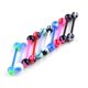 thumbnail image 4 of 5 uds flexible uv silicona lengua pezón barra anillo barra piercing cuerpo joyería, 4 of 4