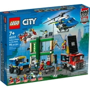 LEGO City Police Chase 60317 Bank with Helicopter, Drone and 2 Truck Toys for Kids 7 Plus Years Old, 2022 Adventures Series Building Sets