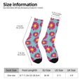 thumbnail image 2 of Haiem Daisies Flowers Pattern Crew Socks – Soft & Durable Moisture-wicking Socks, Stay-Up Fit for Business, Work, and Casual Wear Size 5-11, 2 of 6