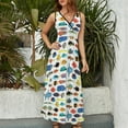 thumbnail image 4 of Tropical Fish chart Sleeveless Dress Woman dresses Aesthetic clothing, 4 of 6