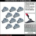 thumbnail image 2 of SNAP-LOC E-Track EA-Fitting Tie-Down with 1/2 Inch hole 10-Pack for Hook-Straps, Rope, Cable, Pickups, Trucks, Trailers, Logistics, 2 of 5