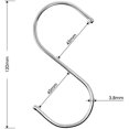 thumbnail image 2 of A Set Of 15 Stainless Steel S-hooks, Corrosion-resistant Metal Hooks, 2 of 3